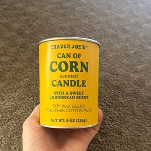 Trader Joe's Yellow Can of Corn Scented Candle